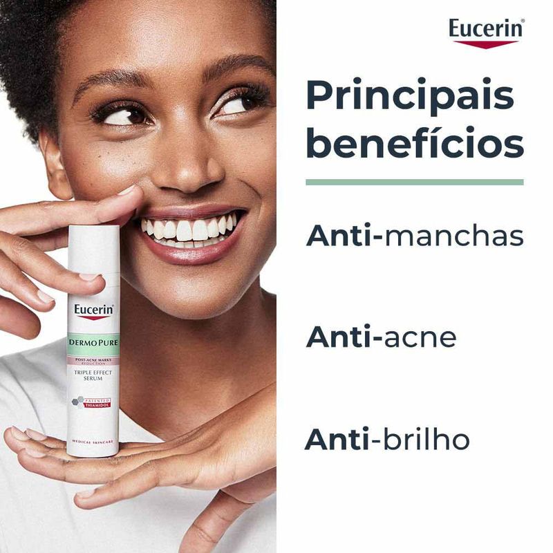 EUCERIN Sérum Facial Antiacne Dermo Pure Efeito Triplo Antioleosidade 40ml